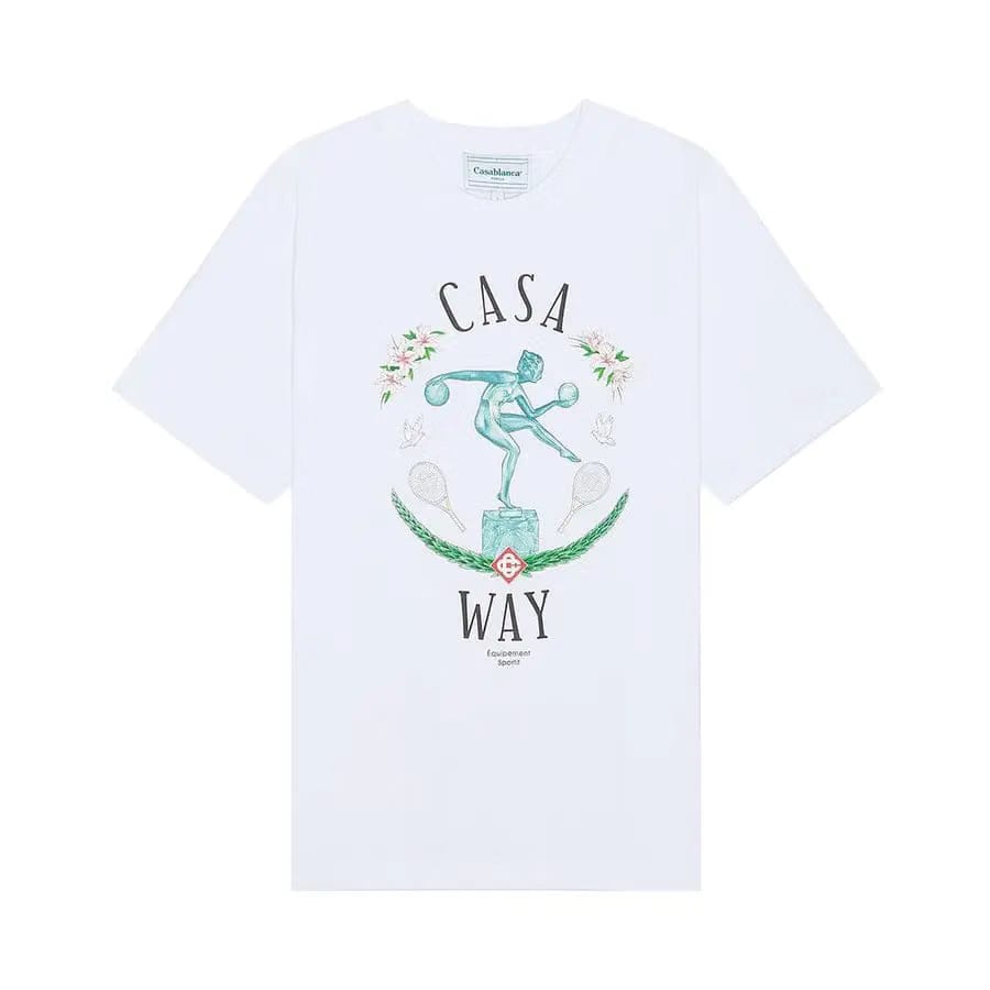 Casablanca Statue En Marbre Printed Tee 'White'