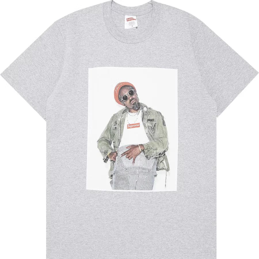 Supreme Andre 3000 x Supreme Tee 'Grey'