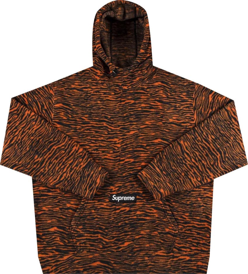 Supreme Polartec Hooded Sweatshirt 'Tiger'
