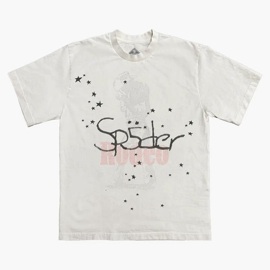 Travis Scott Cactus Jack X Sp5der Days Before Rodeo Ii Tee White