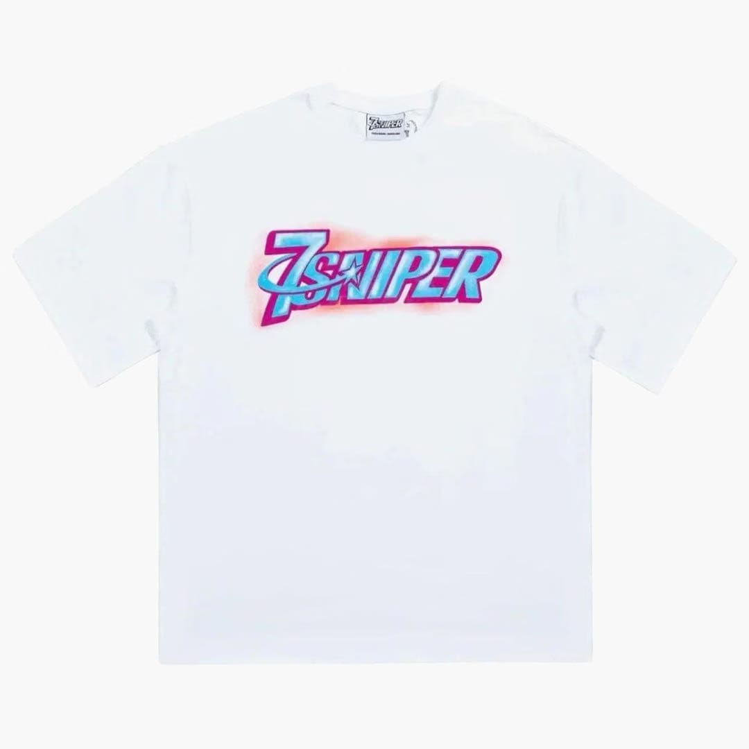 Triple Sevens Triple Seven 7 Sniper Airbrush Logo T-Shirt White