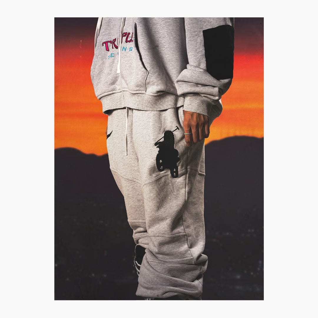 Triple Sevens Moto Vice Sweatpants Grey