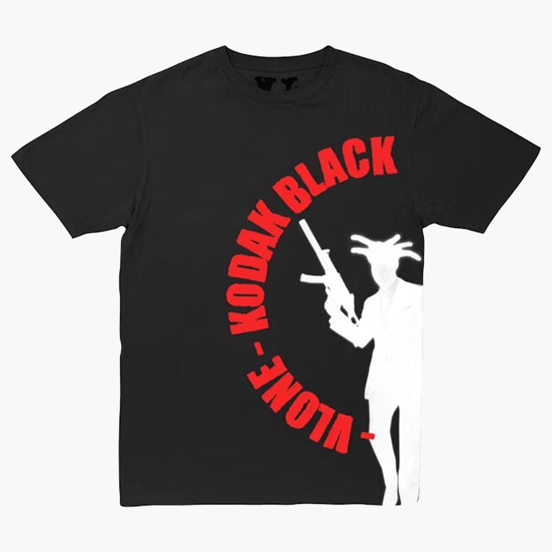 Vlone Kodak Black Vlone Vulture T-Shirt Black