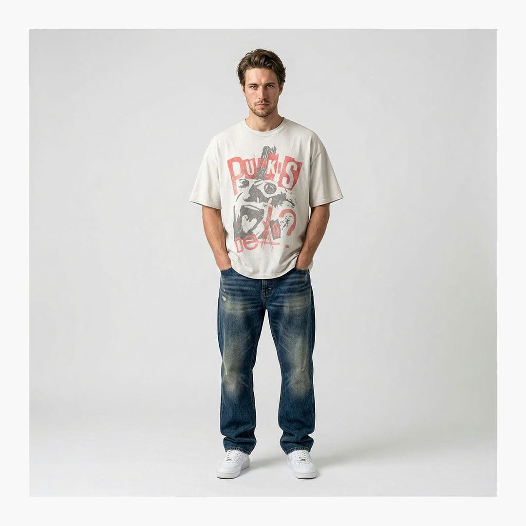 Warman Punks Graphic T-Shirt White