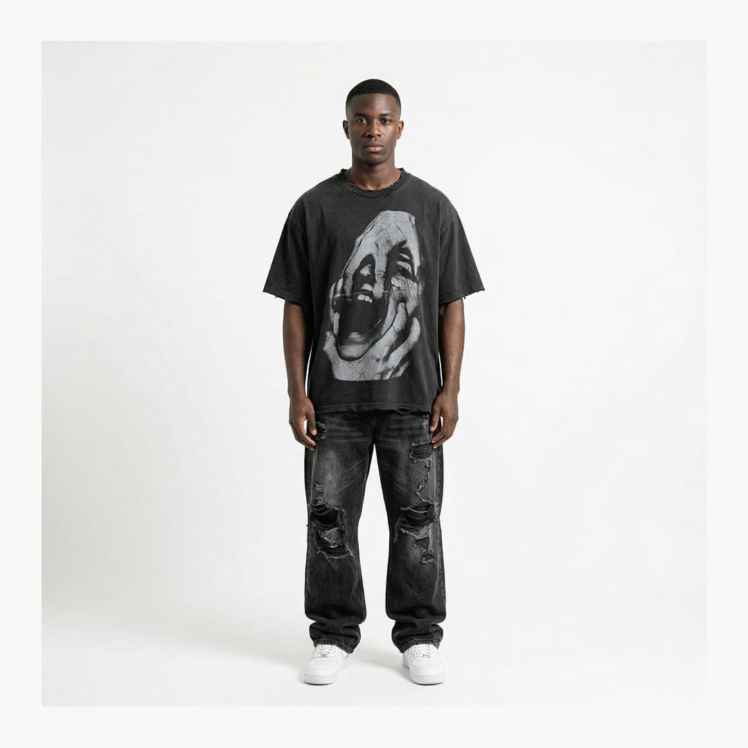 Warman Open Your Mouth Graphic T-Shirt Black