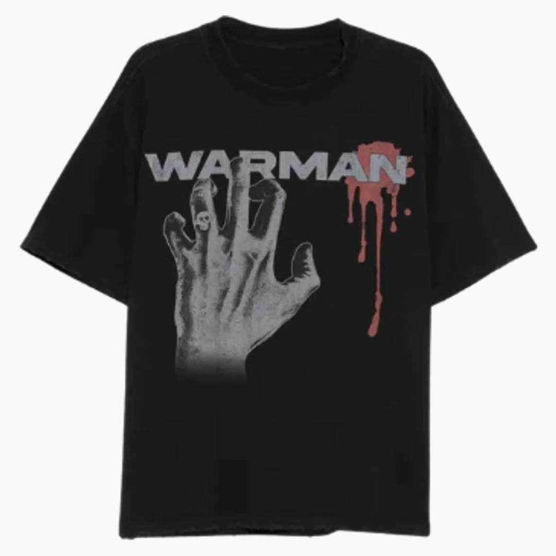 Warman Hand Logo Graphic T-Shirt Black