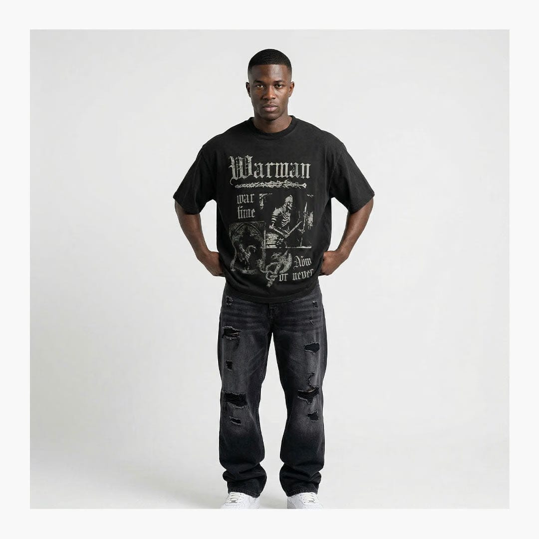 Warman Knight Conquest Graphic T-Shirt Black