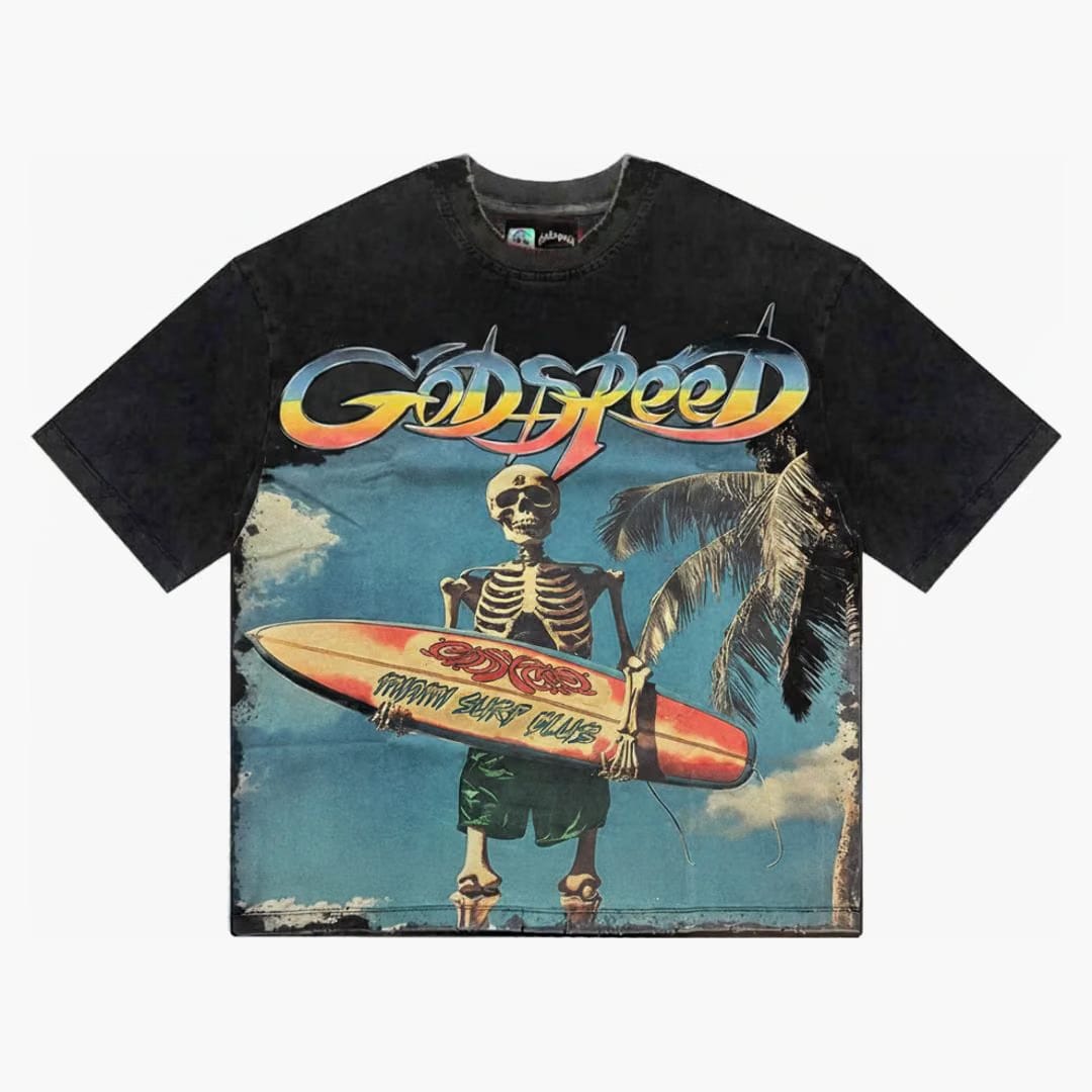 Godspeed Miami Surf Club T-Shirt Black