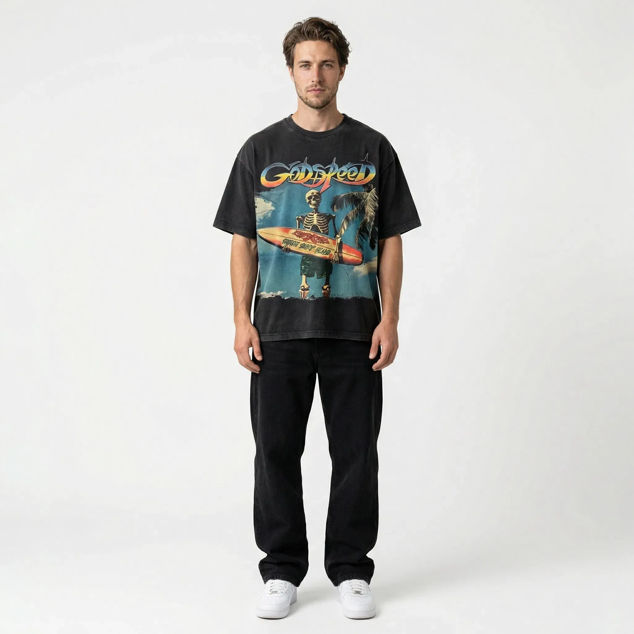 Godspeed Miami Surf Club T-Shirt Black