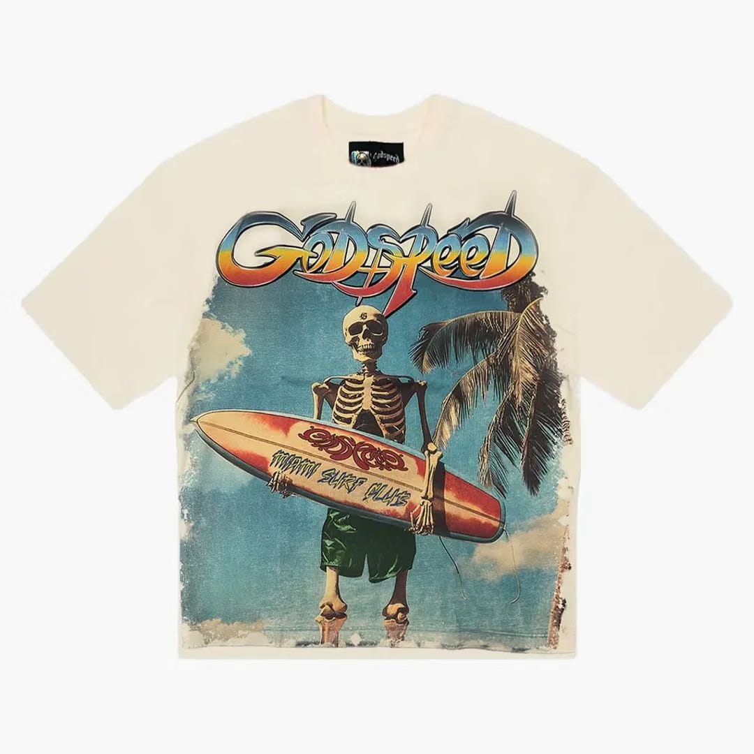 Godspeed Miami Surf Club T-Shirt Cream