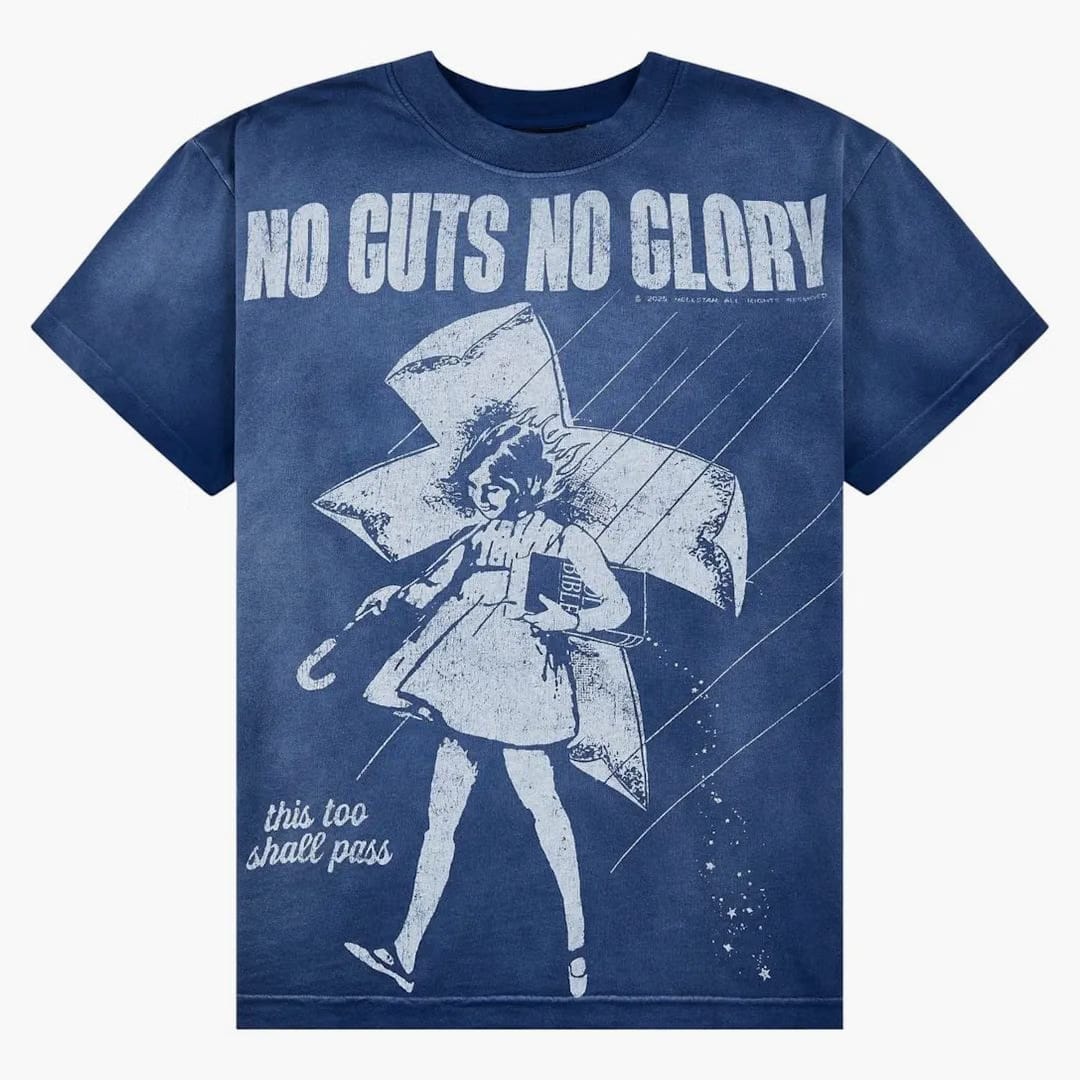Hellstar Carry Your Cross Tee Navy