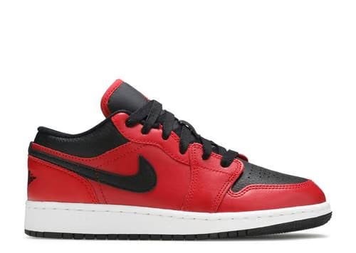 Air Jordan 1 Low 'Reverse Bred Pebbled Swoosh' (GS)