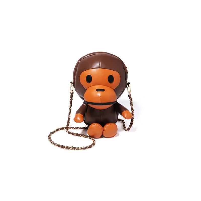 Bape Baby Milo Plush Doll Chain Shoulder Bag
