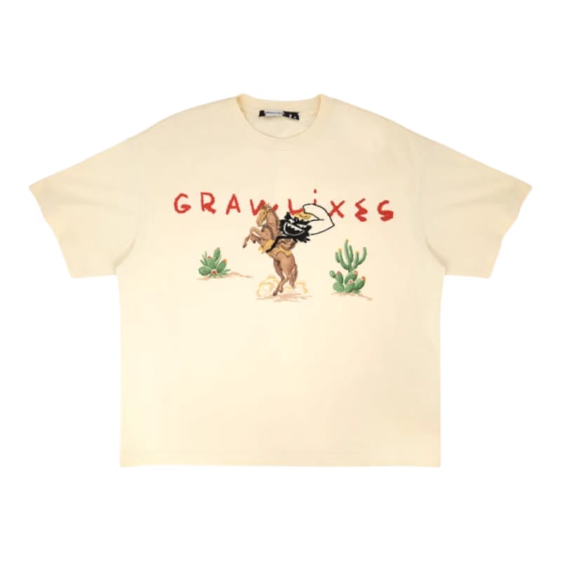 Grawlixes Cowboy Abaddon Sand T-shirt