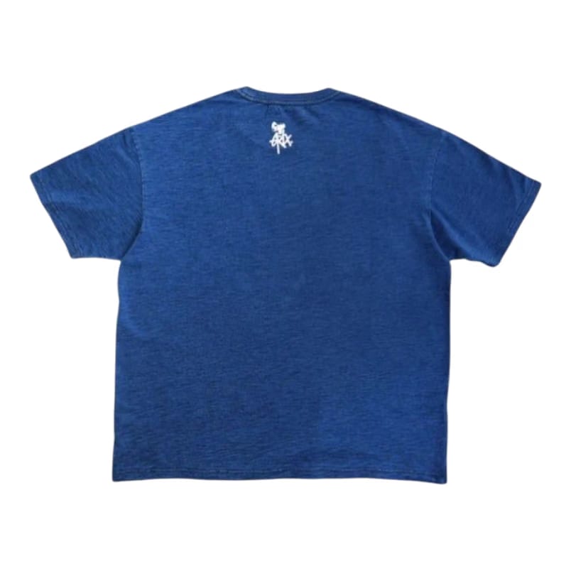 Grawlixes Indigo Dyed Slub Cotton T-Shirt