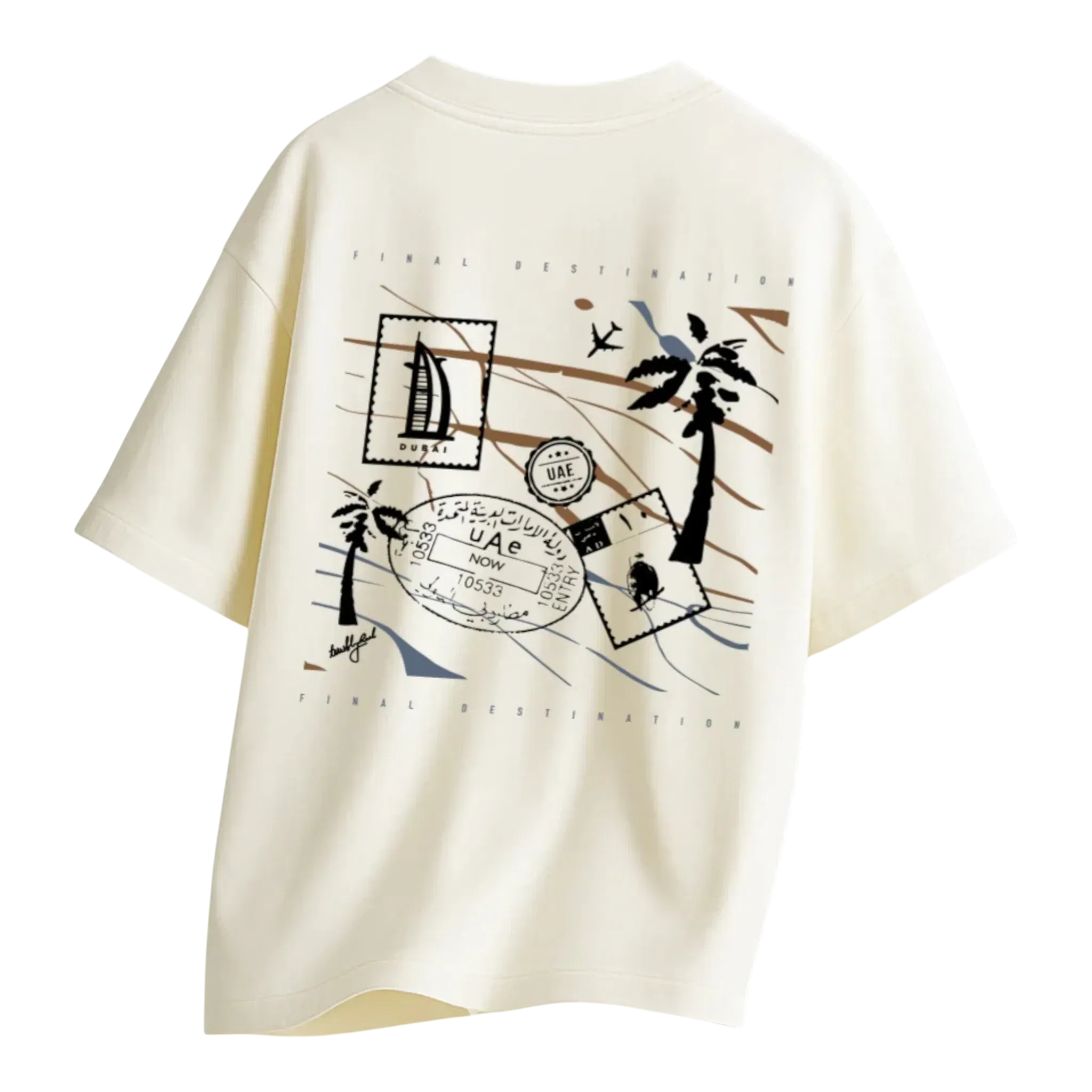 Terribly Real “UAE Verified” Tee – Off-White