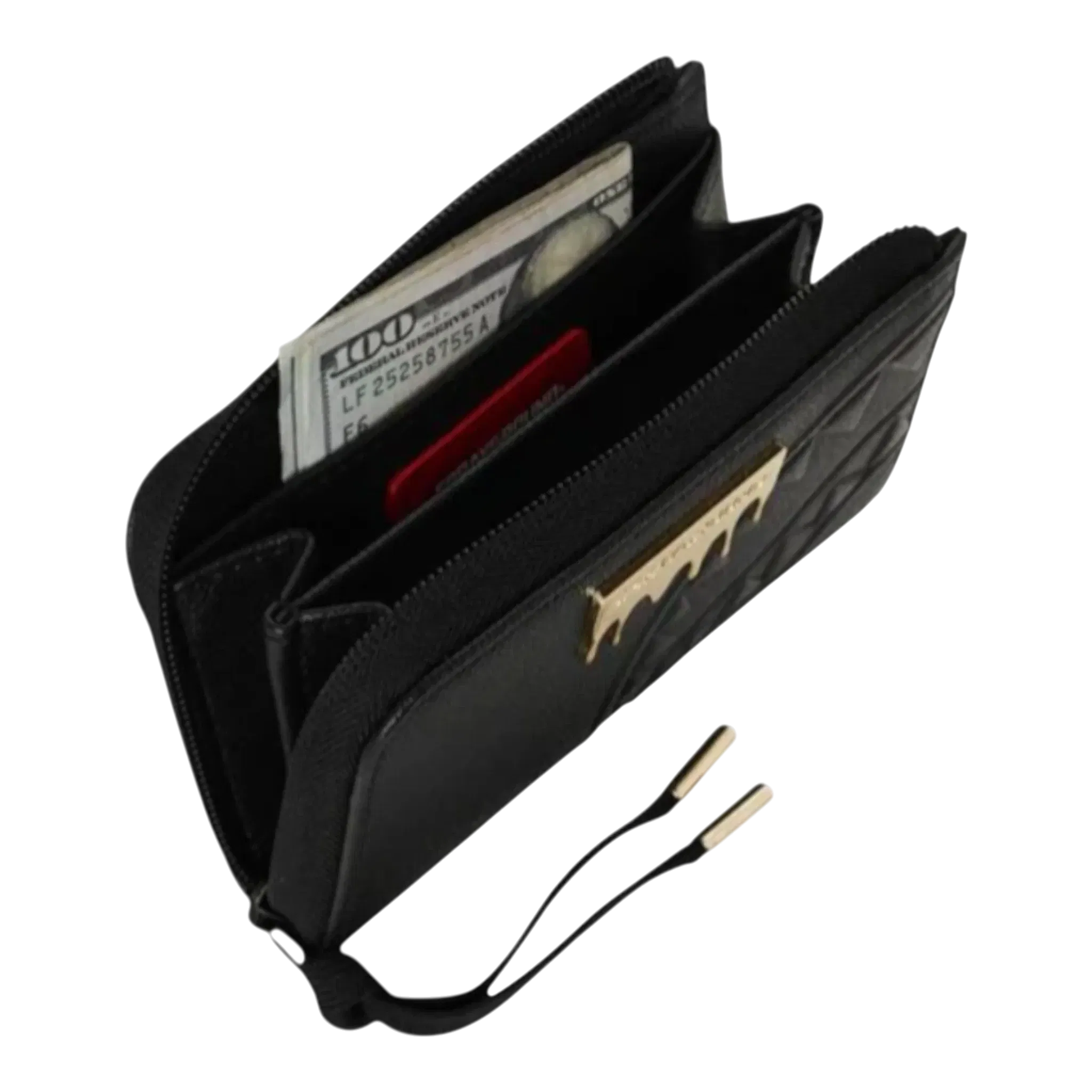 Sprayground Gold Brick Luxe Wallet