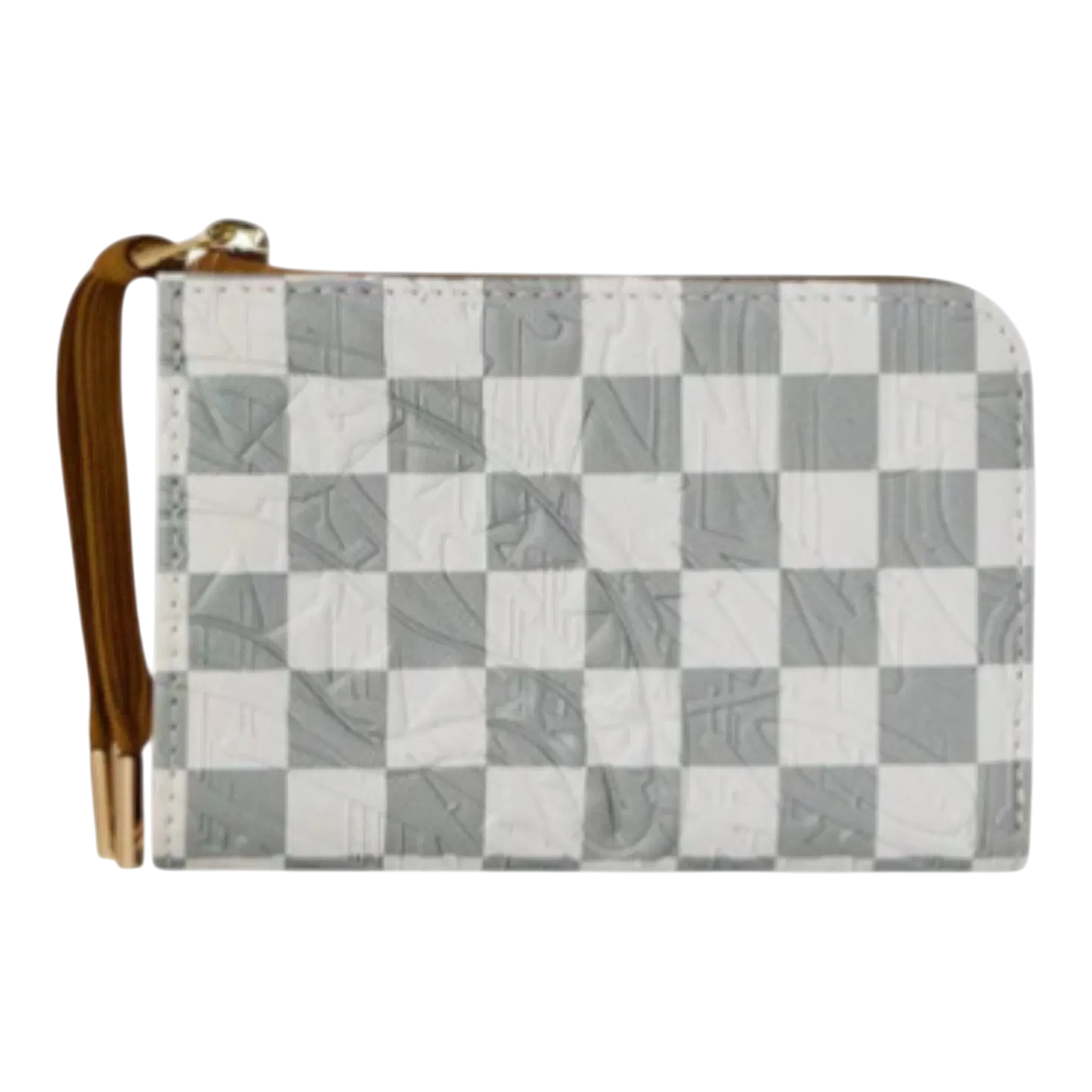 Sprayground Graff Embossed Cream Check Wallet
