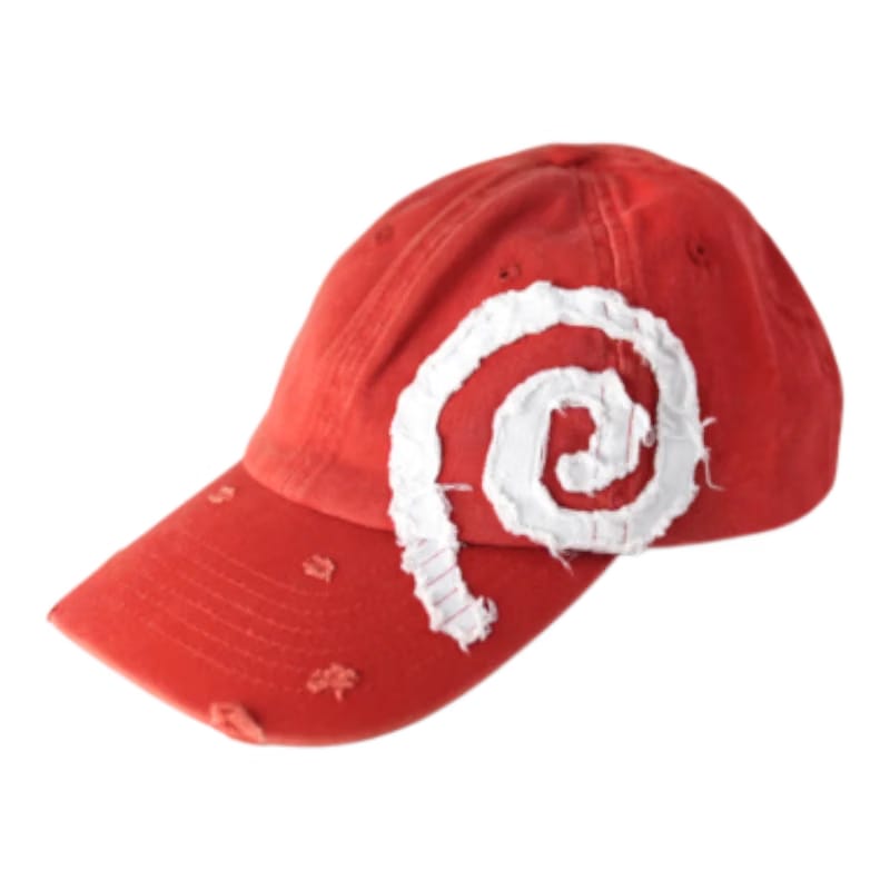 Grawlixes Dizzy Distressed Red Cap