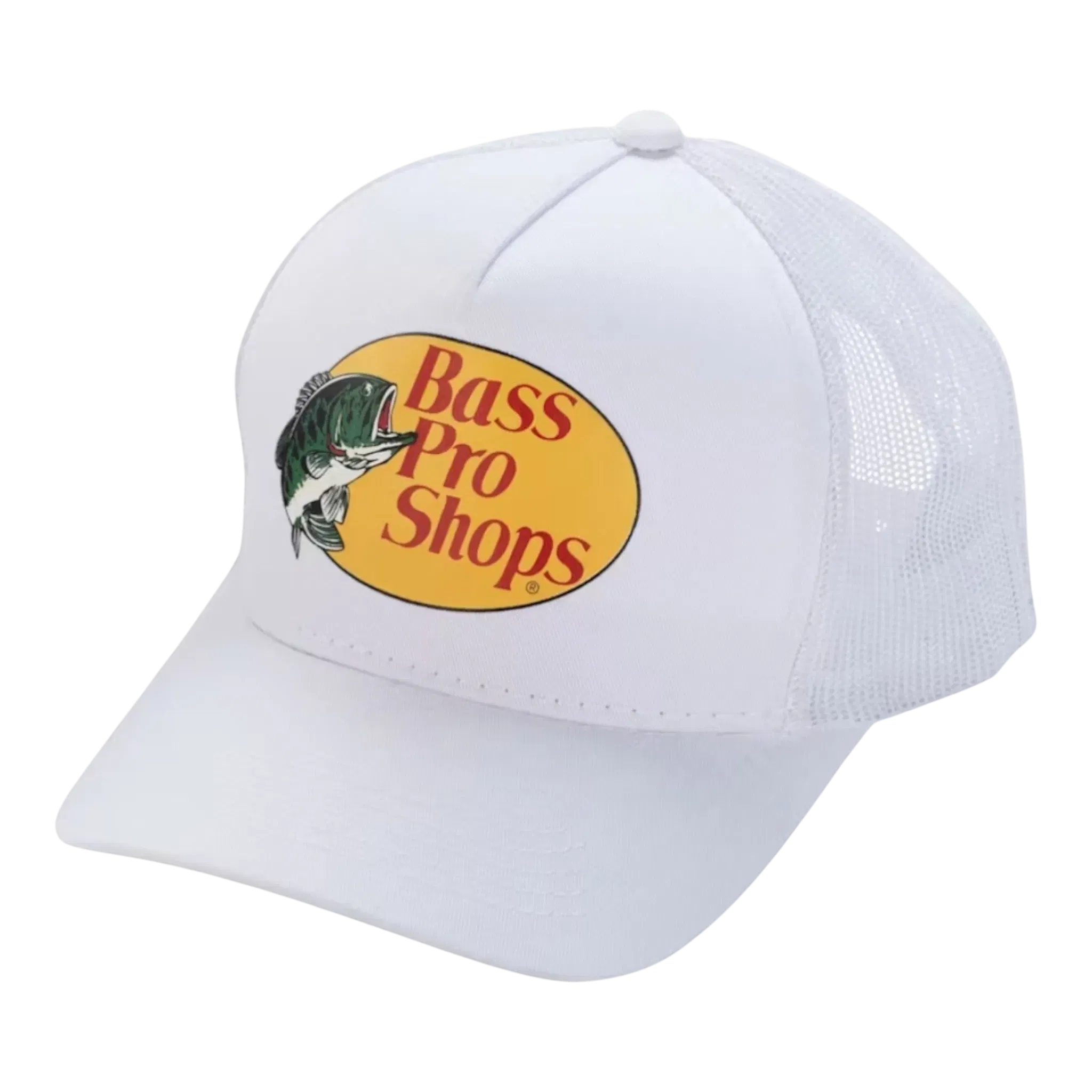 Bass Pro Shops Mesh Trucker Cap – White