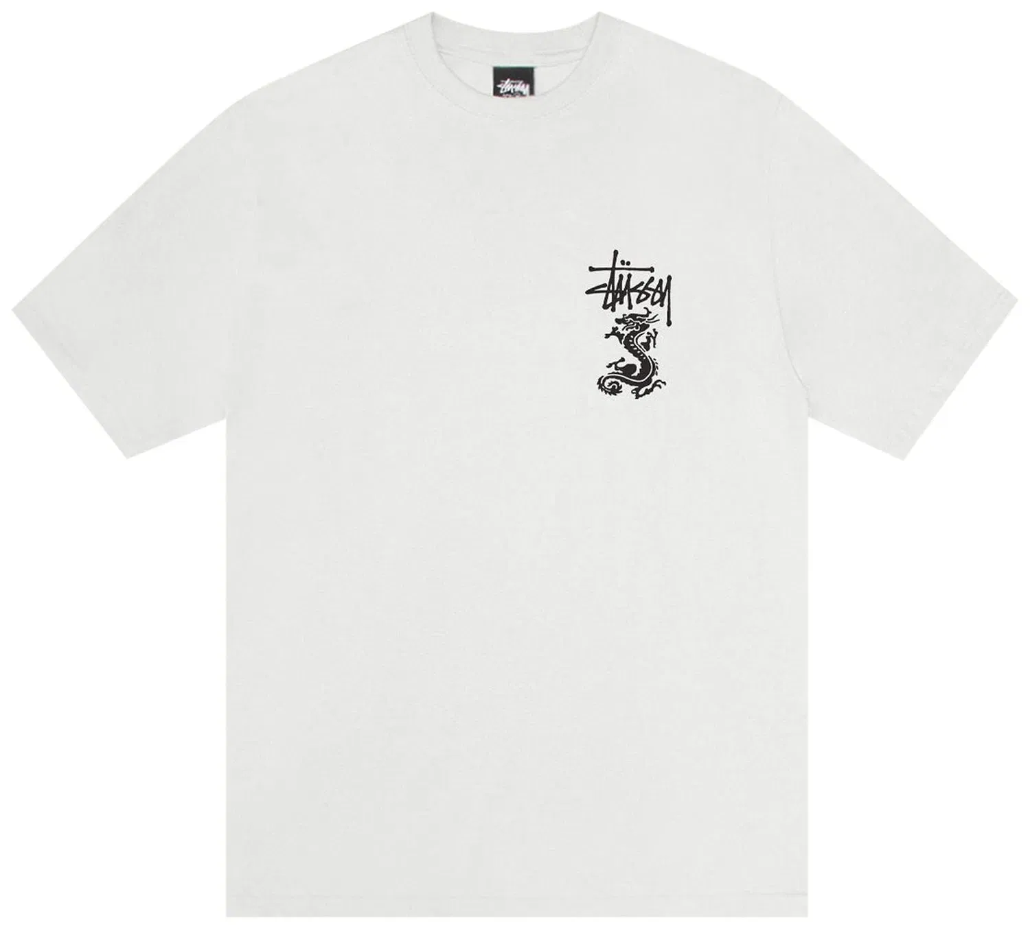 Stussy Double Dragon Pigment Dyed Tee Natural