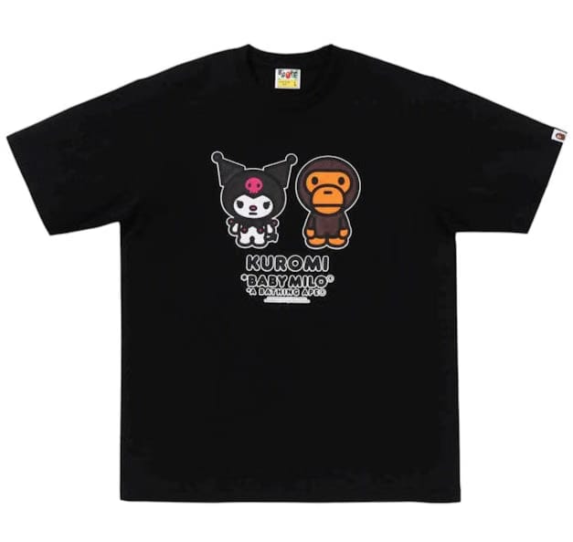 BAPE x Kuromi Baby Milo Ginza Exclusive Tee Black