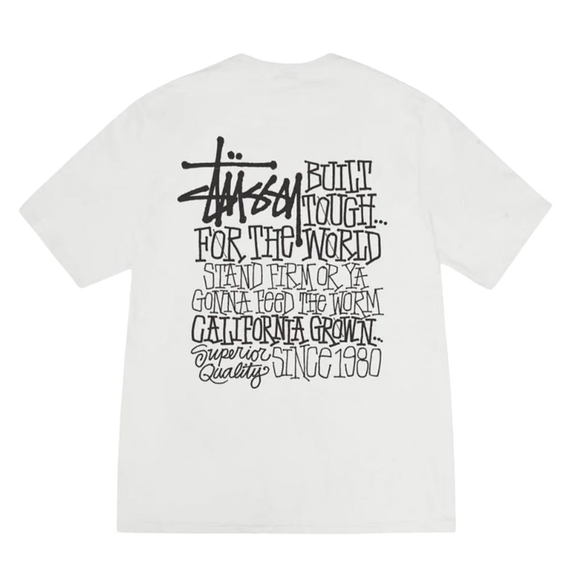 Stussy California Grown Pigment Dyed Tee ‘White' (FW24)