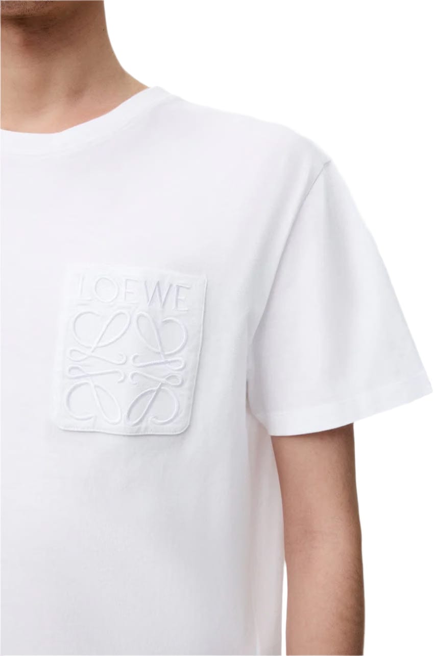 Loewe Anagram White T-Shirt with Pocket