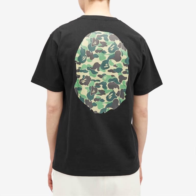 BAPE Camo Big Ape Head Tee ‘Black/Green’