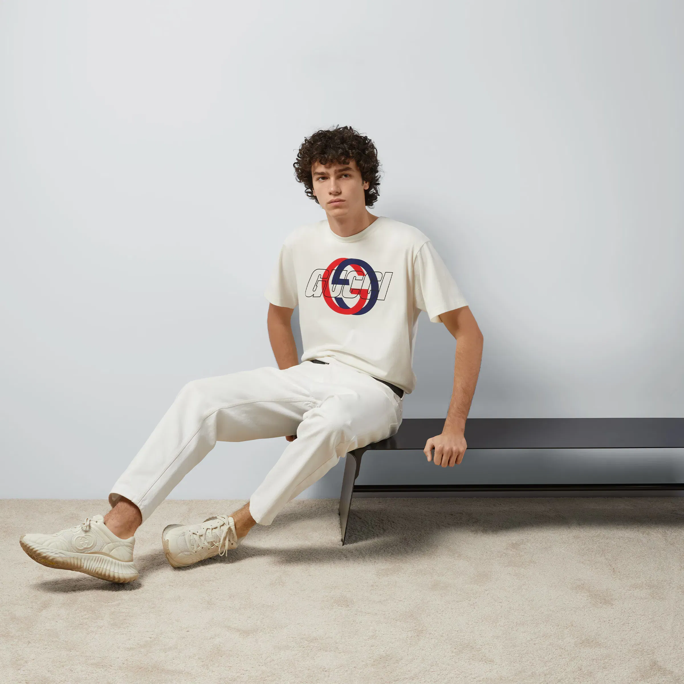 Gucci Cotton Jersey Printed T-Shirt ‘Off White’