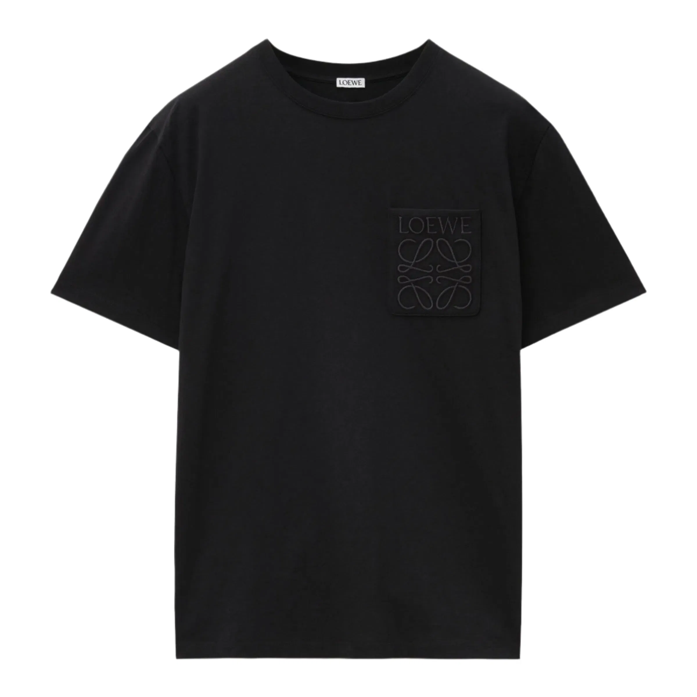Loewe Anagram Black T-Shirt with Pocket