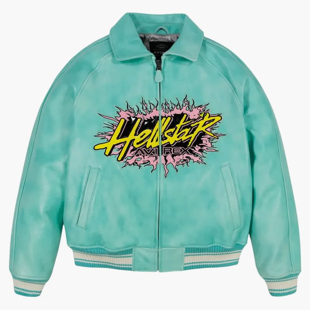 Hellstar X Avirex Jacket Turquoise