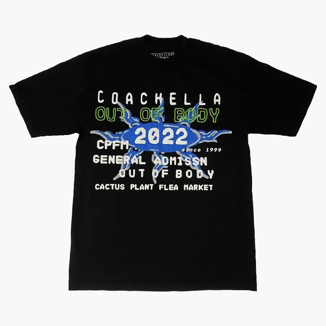 Cactus Plant Flea Market Coachella Weekend 2 T-shirt Black