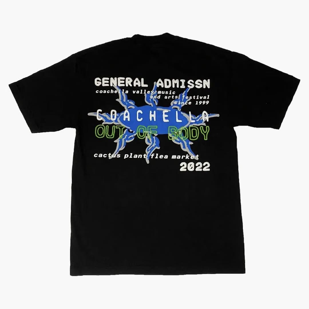 Cactus Plant Flea Market Coachella Weekend 2 T-shirt Black
