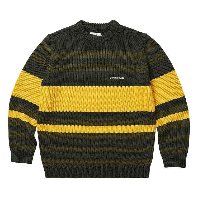Palace Heavy Stripe Knit Green