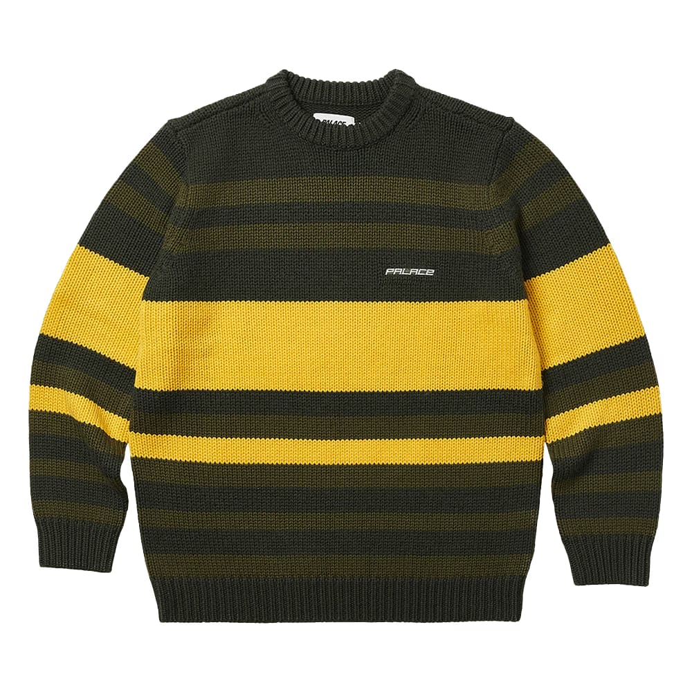 Palace Heavy Stripe Knit Green