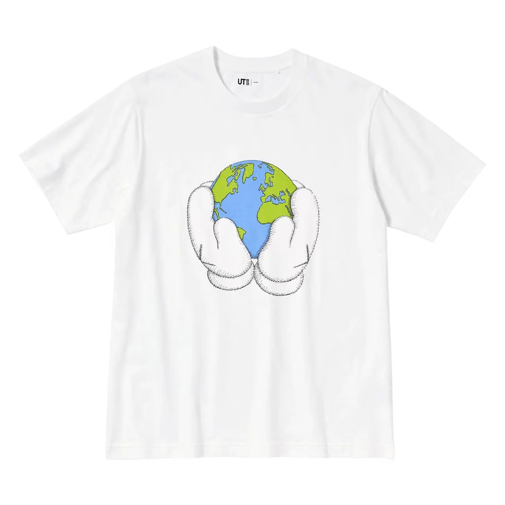 Kaws x Uniqlo Peace For Love Tee 'White'