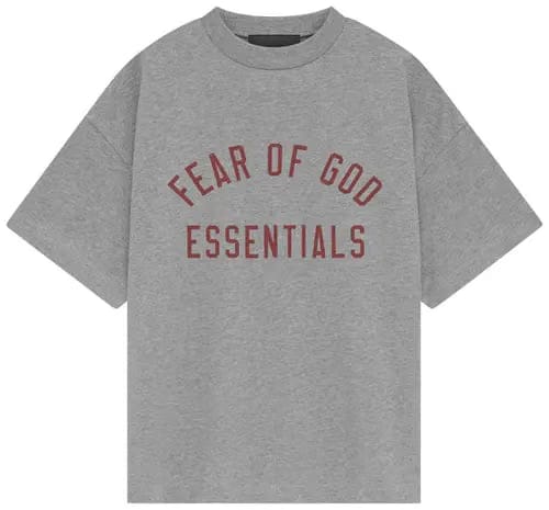 Fear of God Essentials Jersey Crewneck Tee 'Dark Heather'