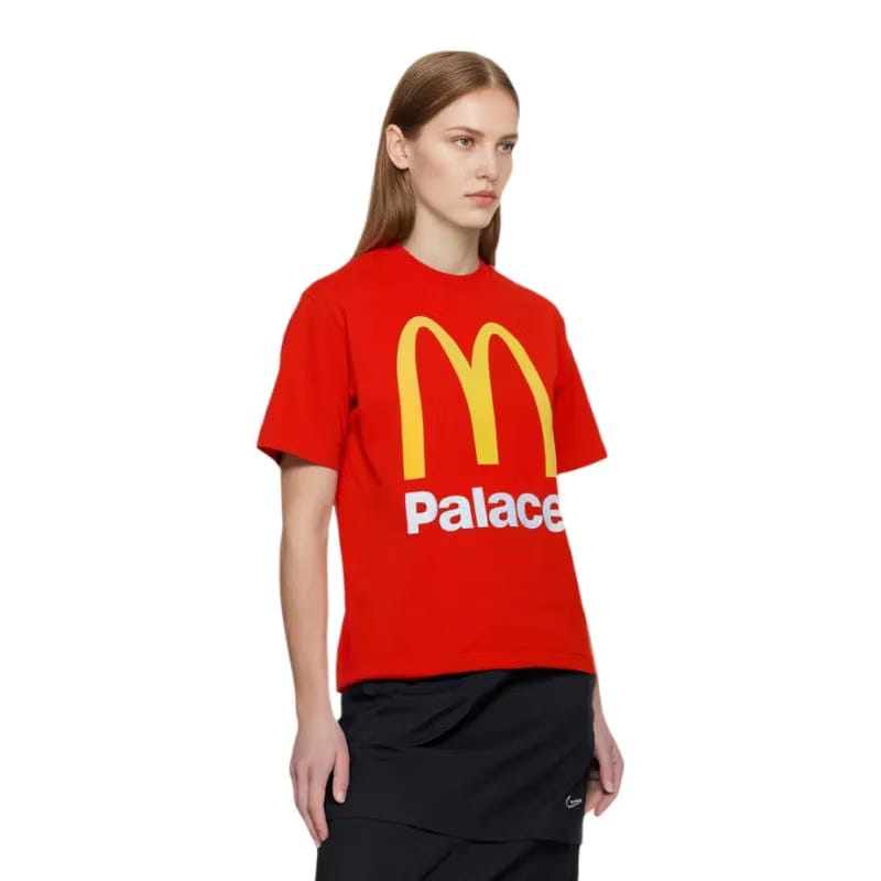 Palace x McDonalds Logo Tee Red