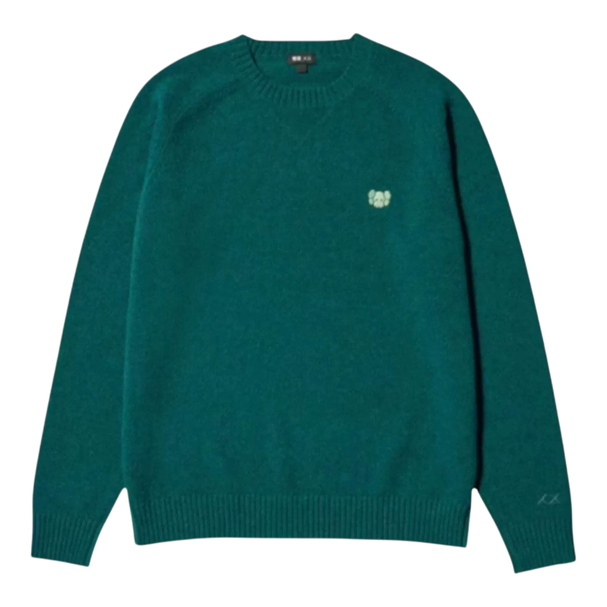 Uniqlo x KAWS Winter Lambswool Crew Neck Sweater – Green
