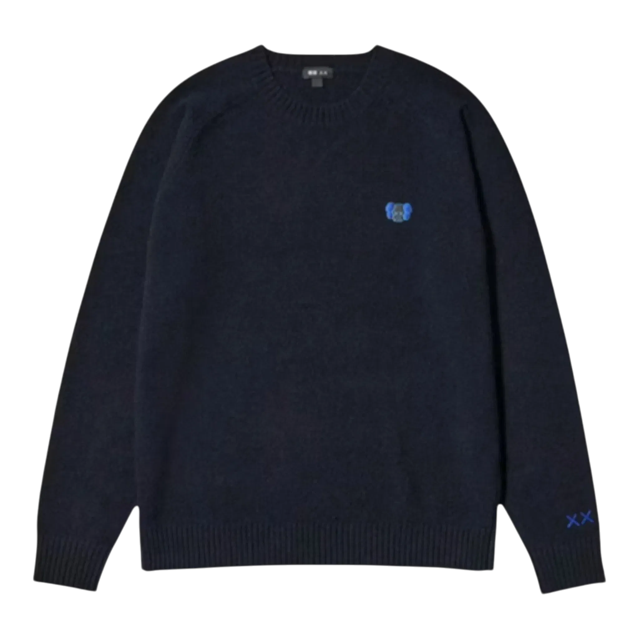 Uniqlo x KAWS Winter Lambswool Crew Neck Sweater – Navy