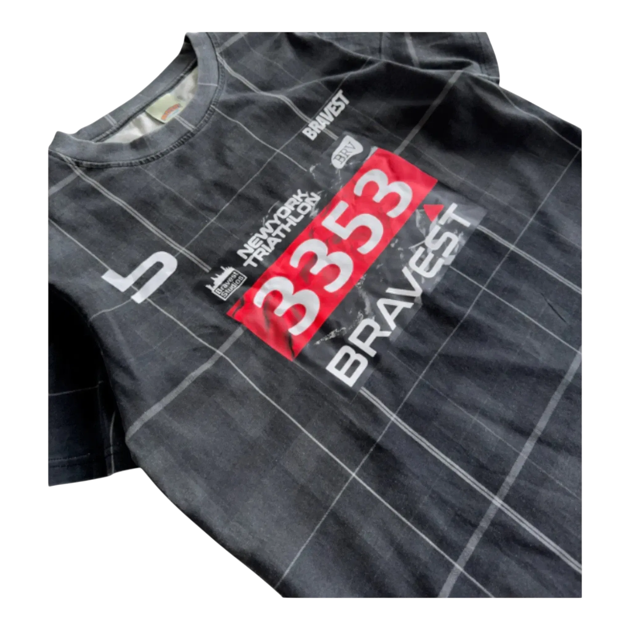 Bravest Studios Marathon Plaid Thermal Tee
