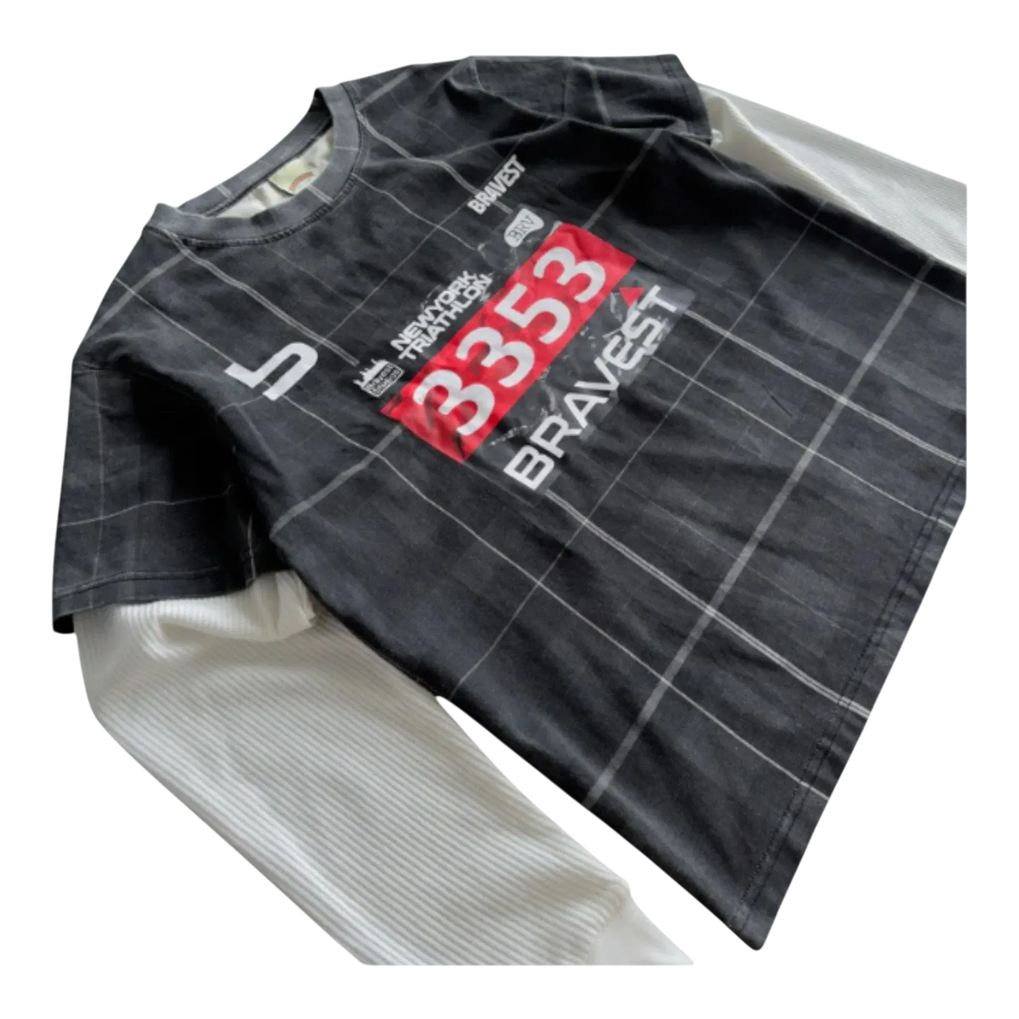 Bravest Studios Marathon Plaid Thermal Tee