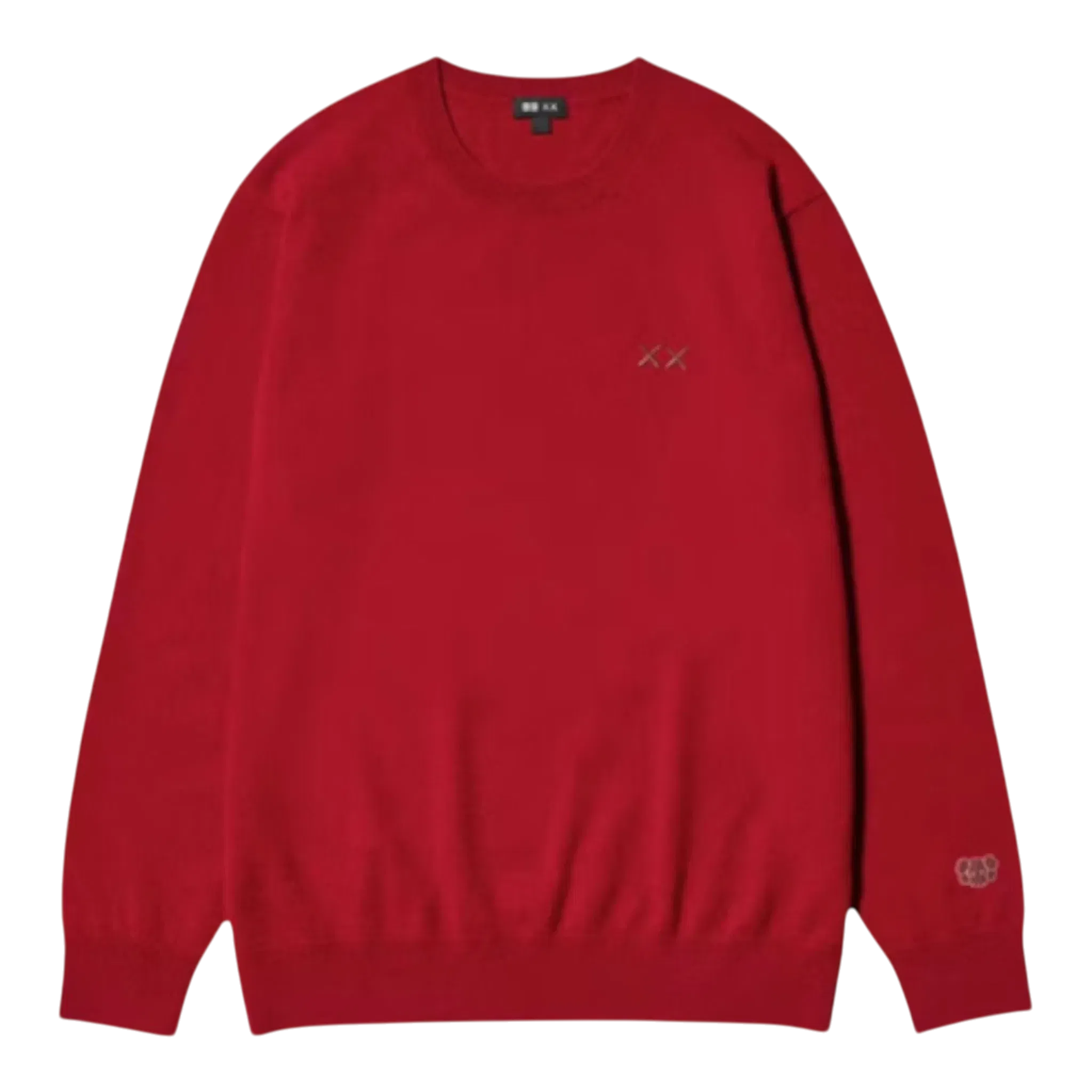 Uniqlo Kaws Winter Cashmere Crew Neck Sweater RED