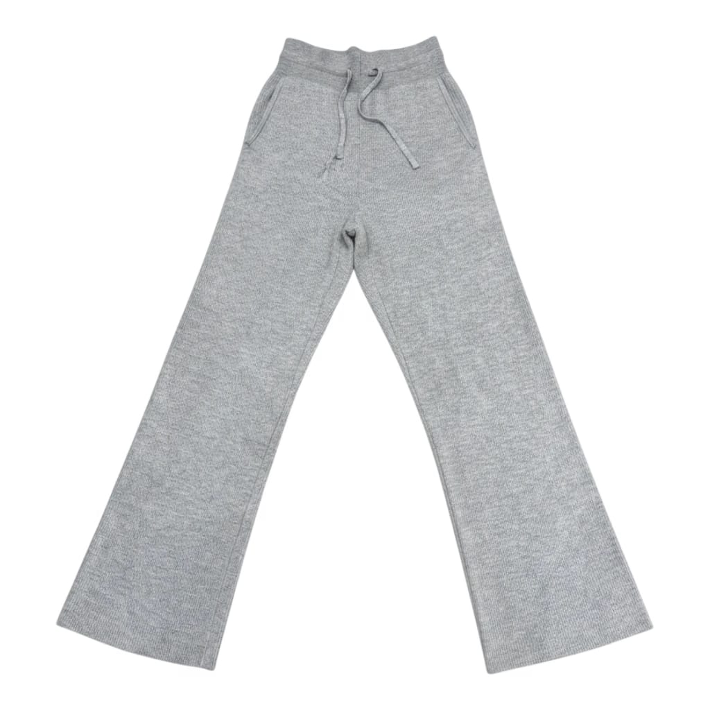 Uniqlo Washable Knit Ribbed Pants – Gray (Women’s)