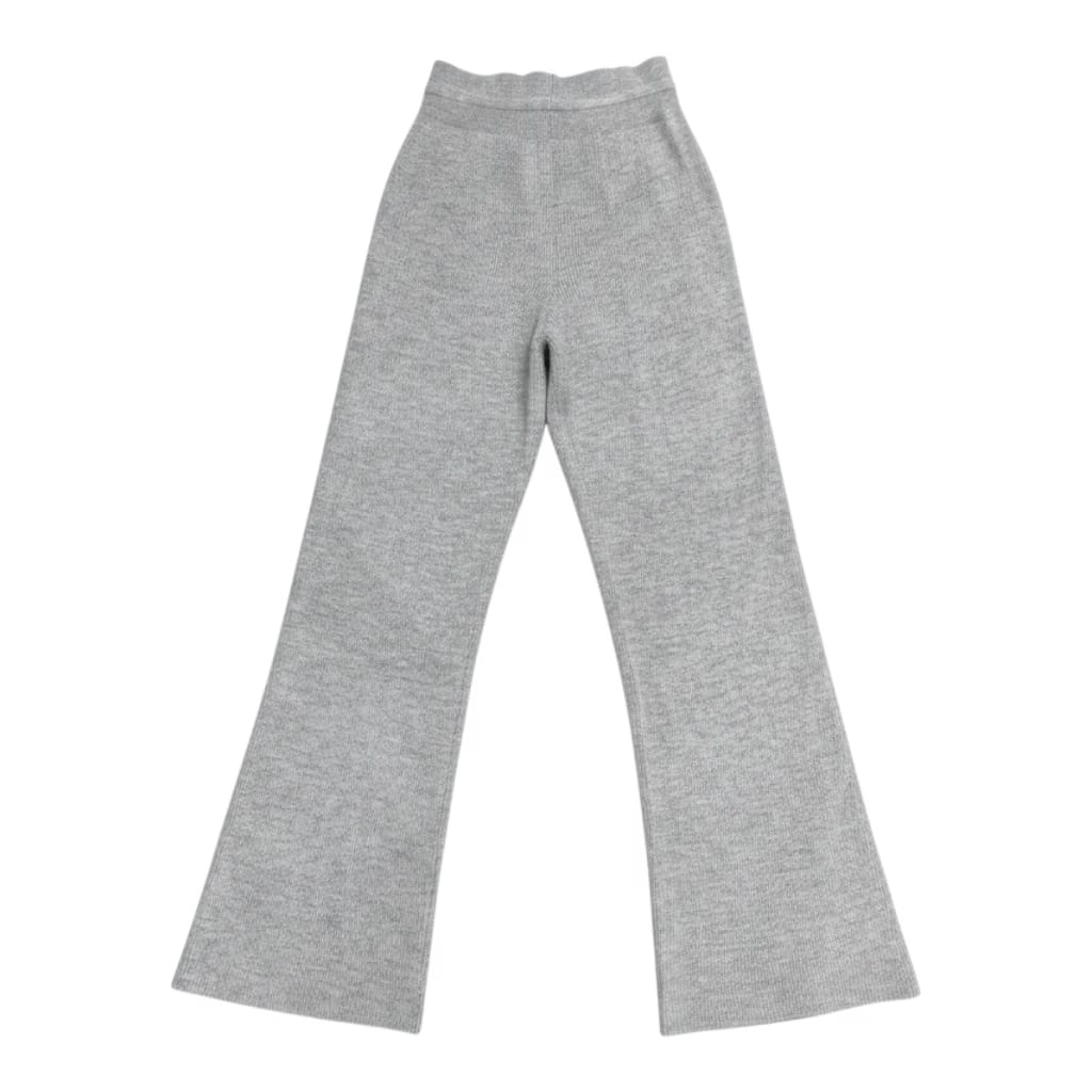Uniqlo Washable Knit Ribbed Pants – Gray (Women’s)
