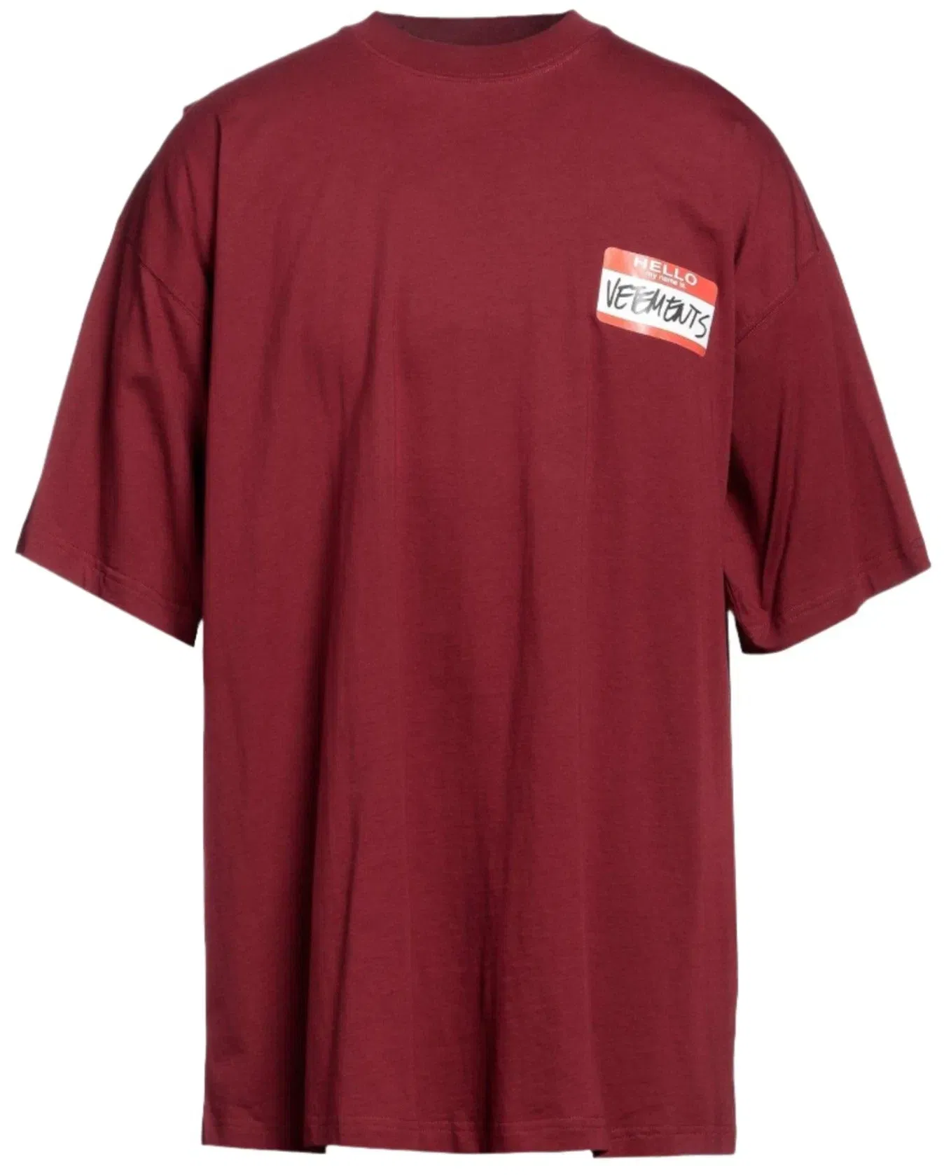 Vetements My Name Is Vetements T-Shirt Red