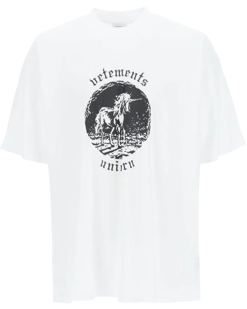 Vetements Double Unicorn T-Shirt White