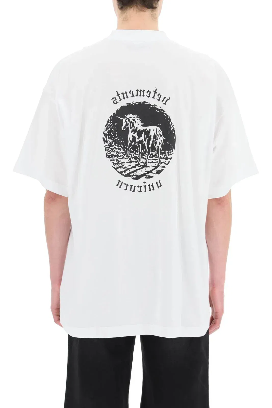 Vetements Double Unicorn T-Shirt White