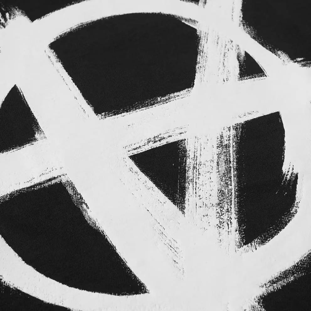 Vetements Double Anarchy Logo T-Shirt Black White